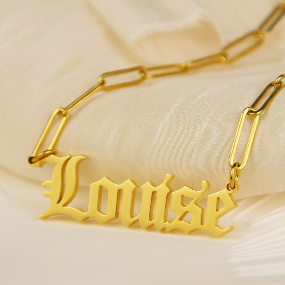 Deposit Personalized Custom Service | 18k Gold Plated Custom Name Necklace